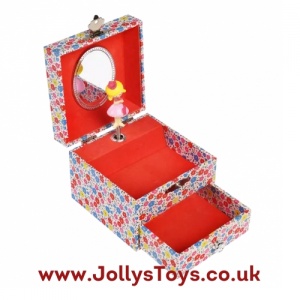 Floral Musical Jewellery Box